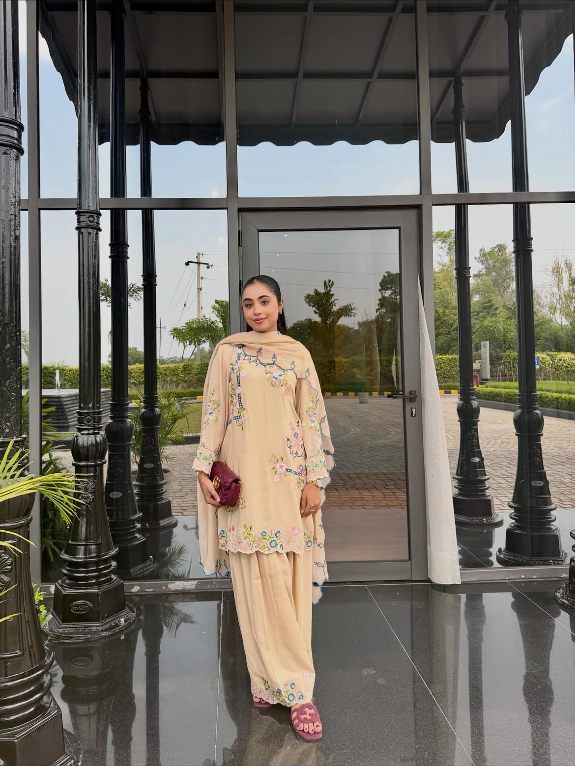 Golden Meadow – Premium Embroidered Lawn Suit
