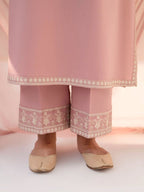 Pink Grace – Dusty Pink Embroidered 3 Piece Suit | EZNO