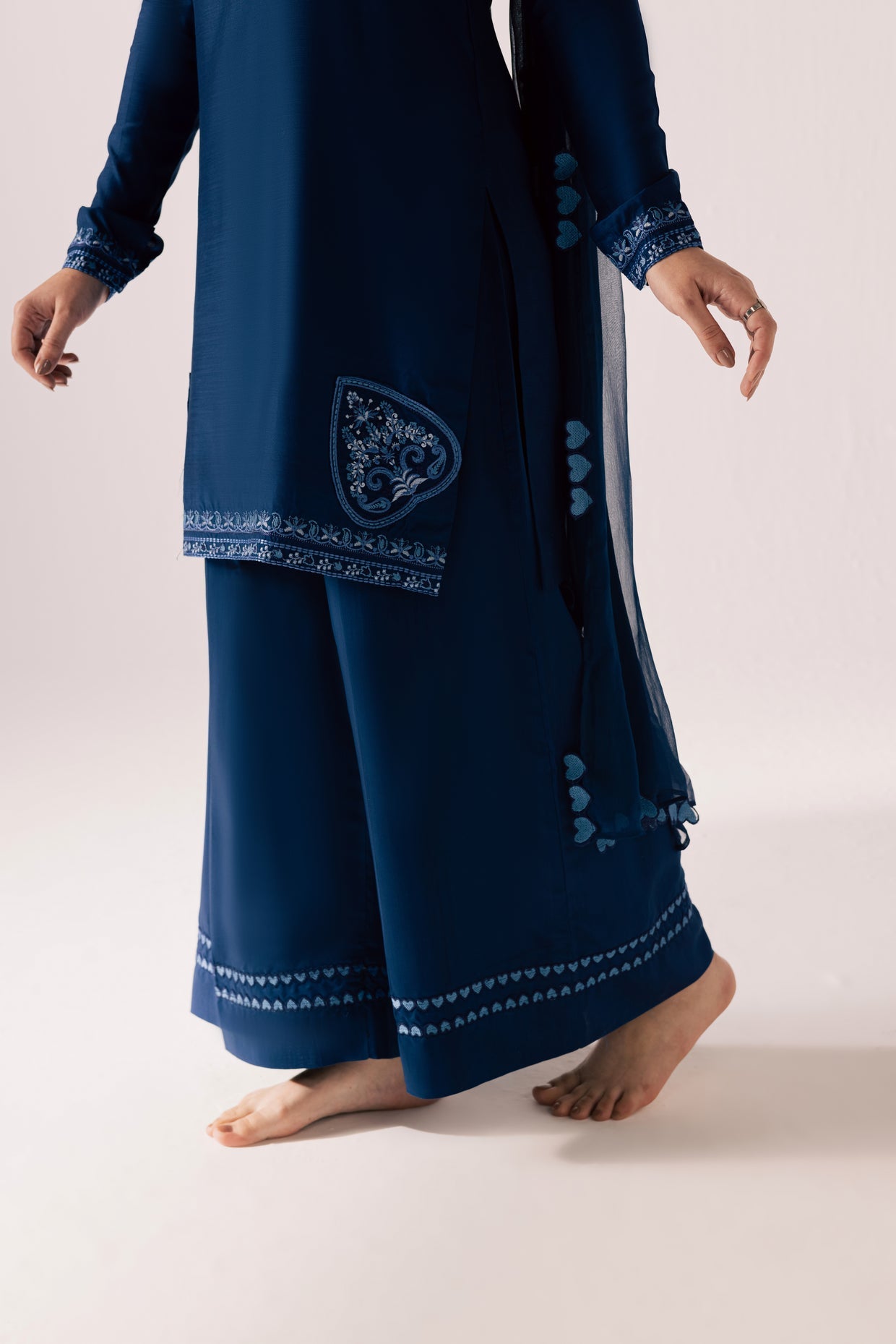 Azure  - Premium Embroidered Lawn Suit