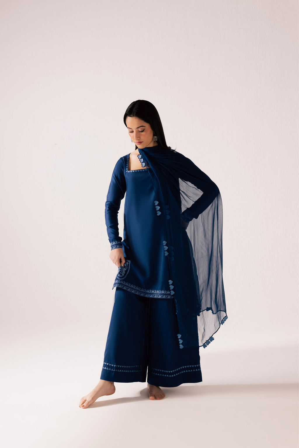 Azure  - Premium Embroidered Lawn Suit