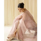 Baby pink embroidered dupatta Ezno summer collection