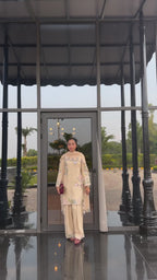 Golden Meadow – Premium Embroidered Lawn Suit