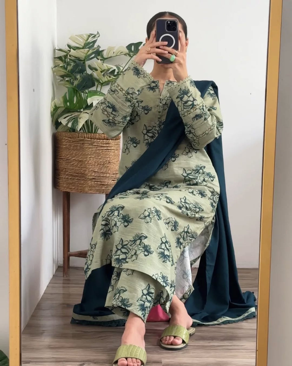 Pistachio green