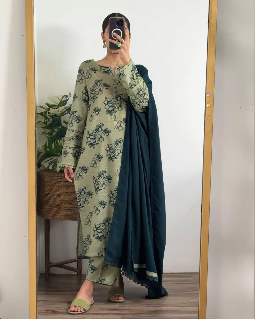 Pistachio green