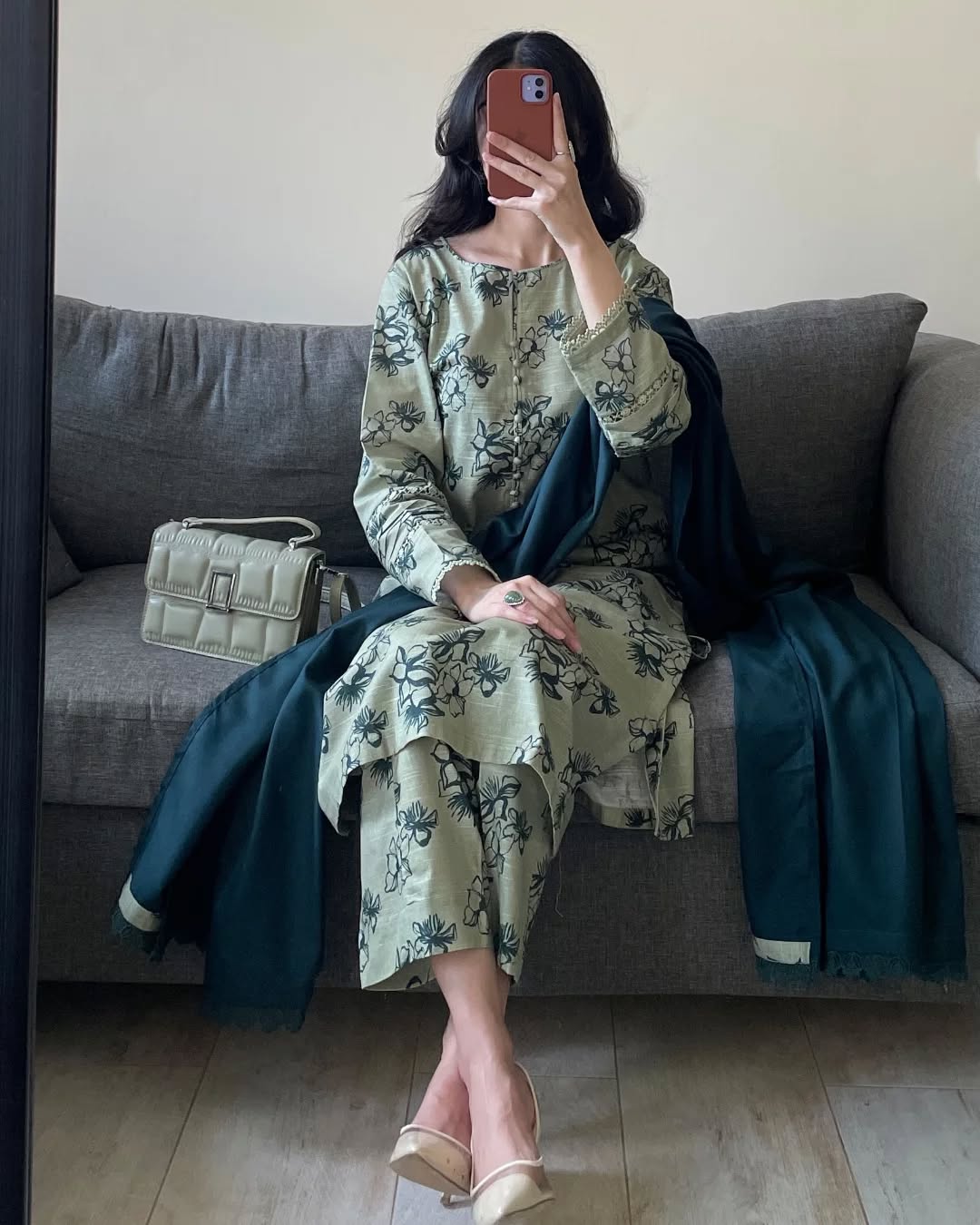 Pistachio green